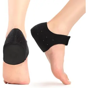 Plantar Fasciitis Heel Cup Protectors - Heel Cups for Heel Spur,Achilles Tendinitis,Cracked Heels,Heel Pain Relief Products - Gel Heel Cushion Pads,Black,Large(W 9.5-13 / M 8.5-14)