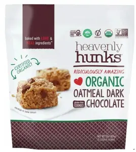 Hunks Organic Oatmeal Dark Chocolate Cookies, Gluten Free, Vegan, 22oz