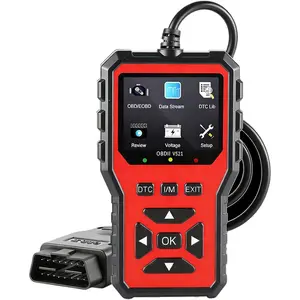 2026 Upgraded OBD2 Scanner Diagnostic Tool,  Diagnostic Scanner, Check Engine Code - Mode 6, Mode 8, I/M Readiness, Live Data,   Check, Read & Clear Error Codes (Red)