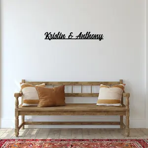 Buori Personalized Couples Sign - Handmande Metal Sign - Perfect Gift for Couples