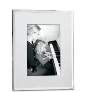Lawrence Frames 284057 Lawrence Frames Silver Plated Matted 5x7 Picture Frame