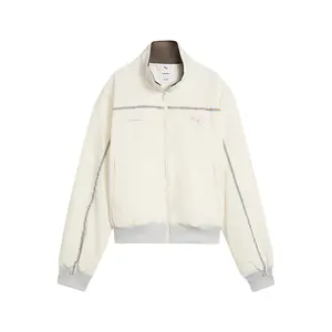 PUMA Womens X Madhappy Oversized Nylon Athletic Outerwear Casual - White