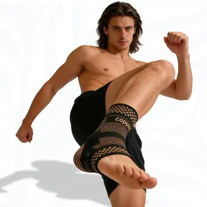 Copper Fiber Ankle Sleeve - Breathable Nylon Support with Compression for Ball & Outdoor Sports