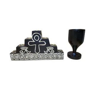 Ankh Eye Kwanzaa Kinara Set