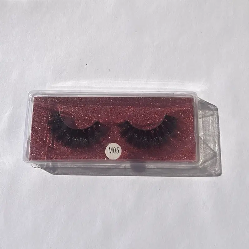 Mo-5 Burgundy Background Lashes - Eyelashes for Makeup Application