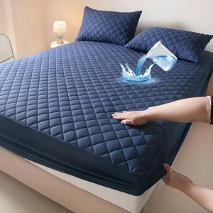 Raybee Waterproof Mattress Protector Queen Size, Washable & Durable Mattress Cover, Mattress Pad ,Cooling Anti-slip Waterproof Bed Sheet for Twin Size ,6''-18'' Deep Pockets Fitted Sheet For Bedroom, Guest Room, Fall Decor, bamboo sheet set