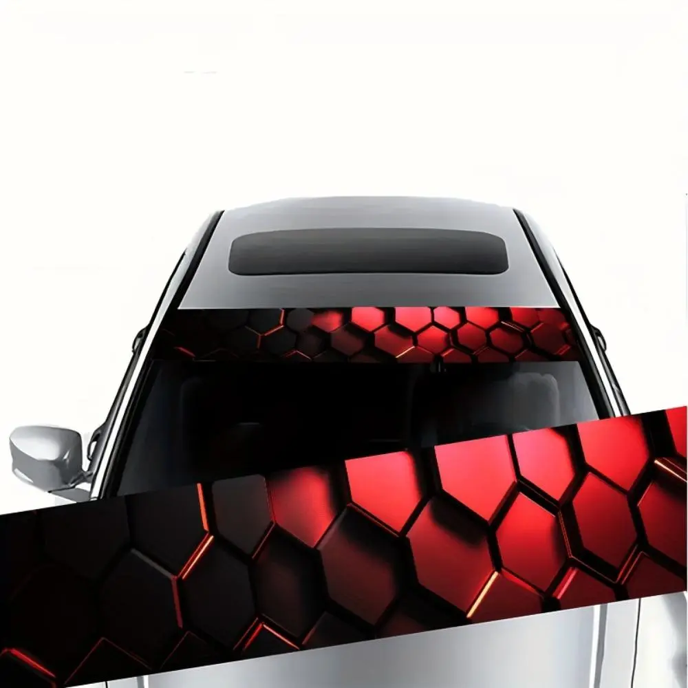 Car Front Windshield Sticker, Car Front Window Decal, Waterproof & Anti-scratch Car Sticker, Universal Car Exterior Accessories for Audi, Honda, Mitsubishi, Ford, Volkswagen, BMW, Opel, Porsche, Citroen