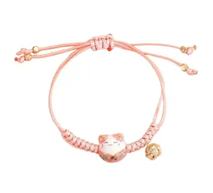 🐱 Lucky Cat Bracelet – Cute & Adjustable Charm