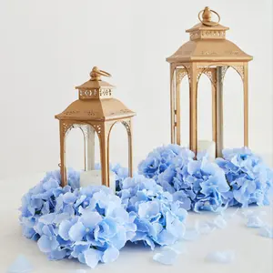 Artificial Hydrangea Head (6 Counts/set), Faux Hydrangea Head with Stem, Decorative Flower for Home Party Wedding Office Balcony, Fruit, Artificial Flower Arrangements, Artificial Fake Plants