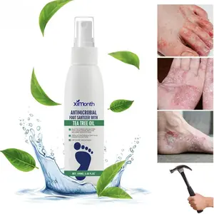 Tea Tree Oil Foot & Nail Sanitizer Spray – 100ml Natural Antibacterial Mist with Oregano for Daily Foot Hygiene, Itch & Odor Relief – Gentle, Travel-Friendly Spray for Clean, Healthy Feet & Nails