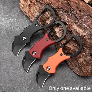 Mini Kitchen Lock Folding Knife Set, Durable Abs Handle & Stainless Steel Blade, Ideal for Camping Hiking Outdoor Use, Portable Multipurpose Knives Survival Gear