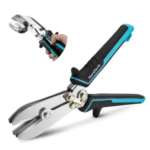 #fathersdaygift DuraTech 5-Blade Sheet Metal Crimper, Duct Crimping Tool for 22-28 Gauge Galvanized Steel and Stainless Steel, Crimper for HVAC Ductwork, Stove Pipes