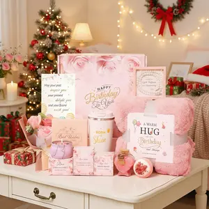 Self Care Gifts for Women Get Well Soon Gift Baskets,Valentine's Day Gifts for Women Spa Care Package Gift Box, Relaxing Thinking of You Gift for Mom Her Sister Best Friend Girlfriend