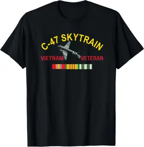 Douglas C-47 Skytrain Vietnam Veteran C 47 Plane C 47 T-Shirt