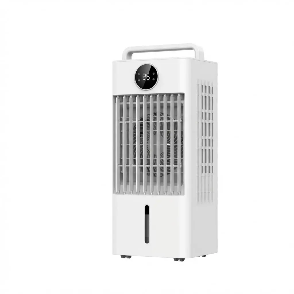 10L 3-in-1 Evaporative Swamp Air Cooler, 120° Auto Oscillation, HEPA Filter, Ultra Quiet Portable Cooling Fan with Ice Packs for Indoor & Outdoor Use, Evaporative Swamp Cooler