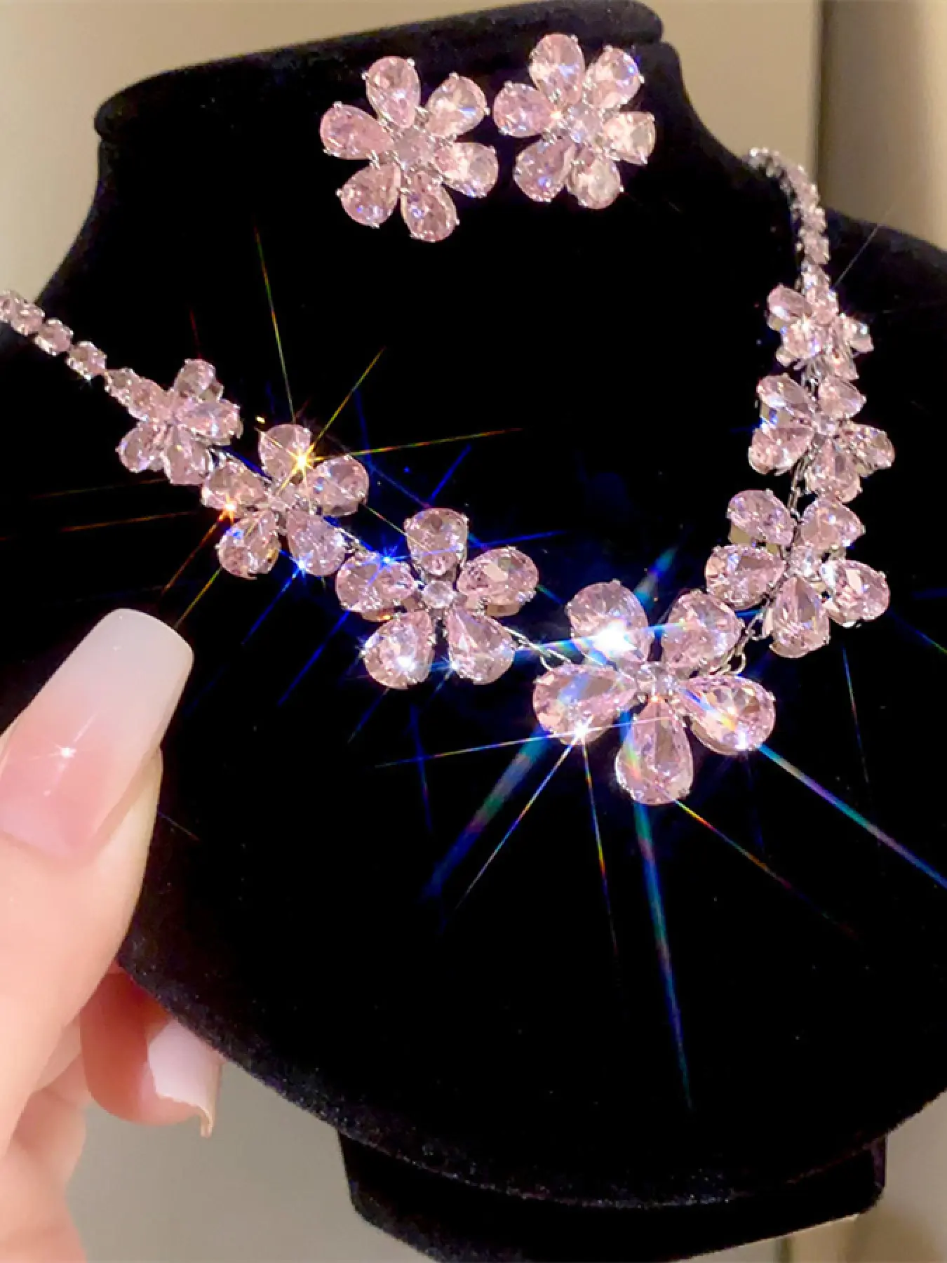 Flower Design Jewelry Set, Fashion Jewelry for Party, Daily Clothing Decor, Trendy All-match & Exquisite Jewelry for Birthday Gift, Jewellery Gift Set