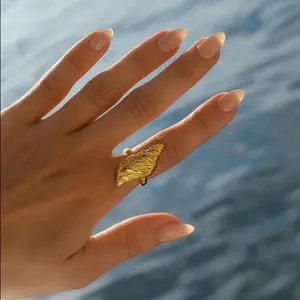 Gold Plated Shell ring
