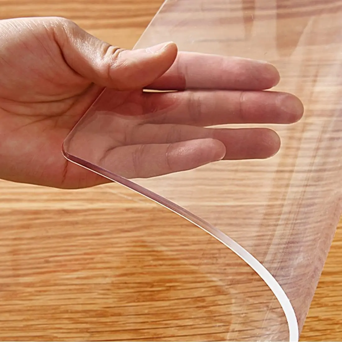 2.0mm Sturdy Clear PVC Multi-Function Protective Cover for Table, Desk, Counter - Waterproof, Oil-Proof, Heat-Resistant, Scratch-Resistant, Easy-Clean, Long-Lasting