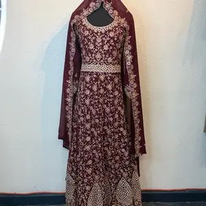 Designer Heavy Embroidered Bridal Lehenga or Anarkali Suit for Traditional Indian Weddings Women's Dress