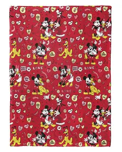 Northwest Mickey Mouse Silk Touch Throw Blanket, 50" x 70", I Love Us