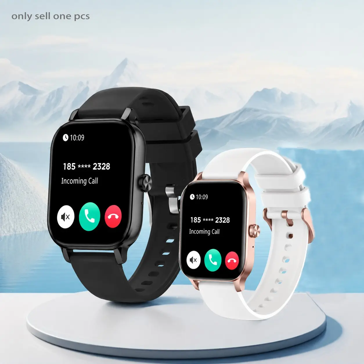 Erun Smartwatch Upgrade Version, Wireless Call & Fitness Tracker, Unisex High-Performance Wearable Sports Watch, Multiple Sport Modes, Step Counter, Health Fitness Smartwatch, Sports Tracking Smartwatch