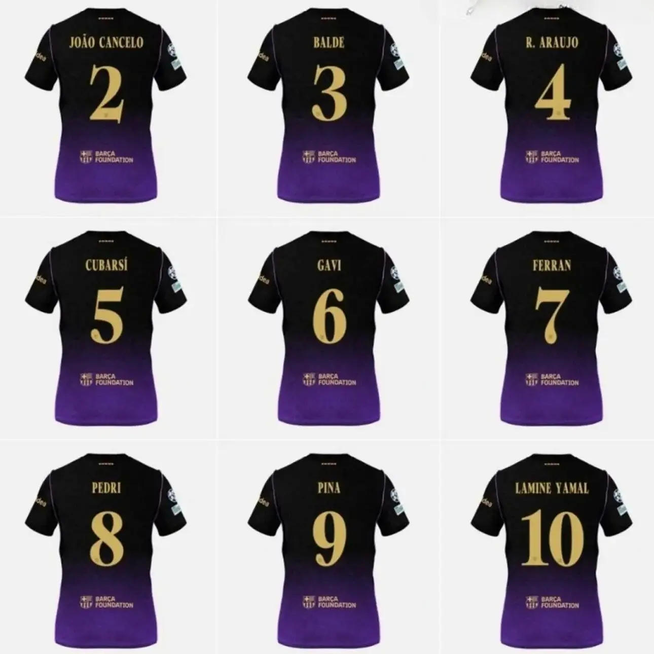 Unisex Soccer Jersey Black and Purple Striped Soccer Mamba Mentality Jersey #11 Raphinha Fan Style Football Shirt 2026/2027 XZ