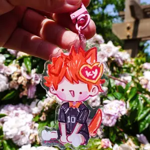 2 Ops Haikyuu BeanieBby Charm (Hinata and Kageyama) - Acrylic Keychains