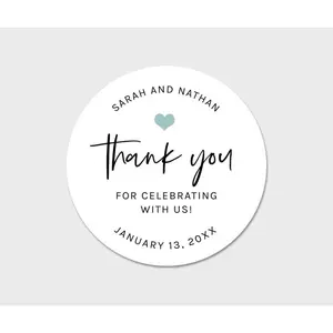Personalized Wedding Sticker | Wedding Favour Tag Sticker | Wedding Thank You stickers