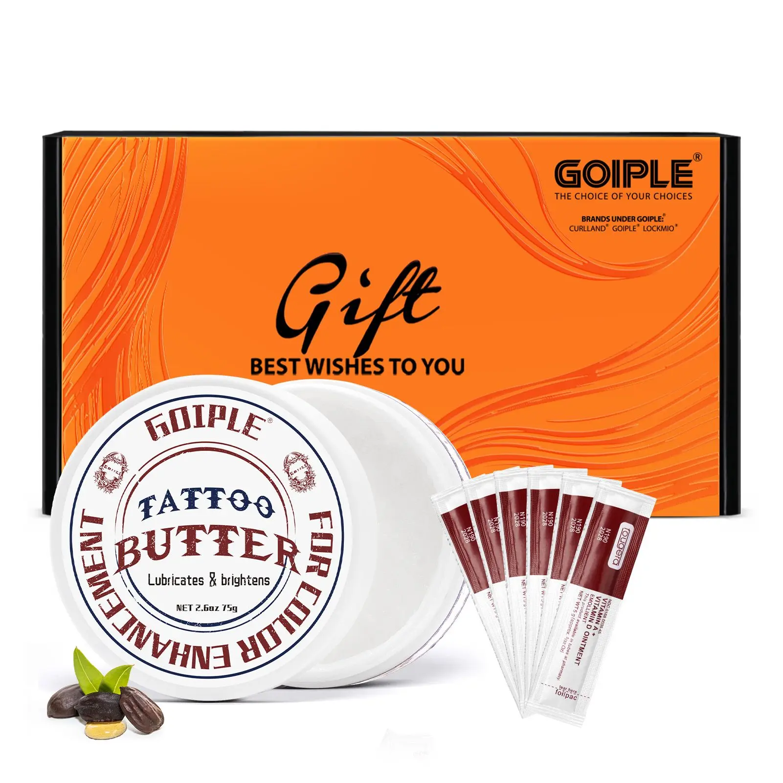 Tattoo Aftercare Cream Gift-box 2.6oz 75g for Before, During, and After Tattoo Process - Scar Repair, Gel, and Protective Balm for New & Older Tattoos