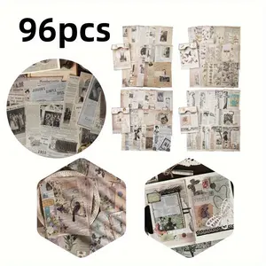 4 Pack Vintage Botanical Scrapbook Paper Journaling Scrapbooking Supplies Craft Paper Decoration Stickers Beauty & Personal Care