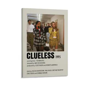 Clueless Poster (13) Canvas Poster Bedroom Decor Sports Landscape Office Room Decor Gift Frames Ornaments Wall Decoration Artistic Photo