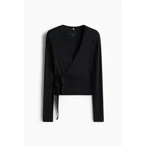 H&M Sports wrap top in modal