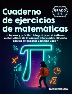Cuaderno de ejercicios de matemáticas para los grados 6-8: Repaso y práctica integral para el éxito en matemáticas de la escuela intermedia: alineado con los estándares Common Core (Spanish Edition)