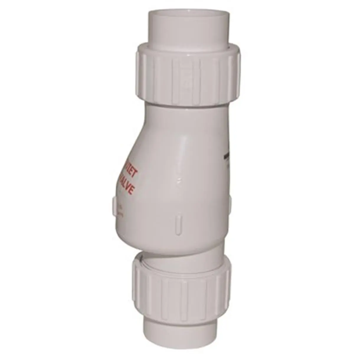 212 MAIN Quiet Check Valve, 1.5 in. PVC Hardware Part with Solvent Weld Connection, Full-Flow Design for Horizontal and Vertical Usage, Parts, Below Basin Cover, No Threading Of Pipe Required, Noise Reduction