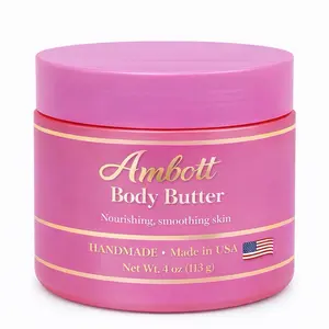 Ambott Body Butter - Nourishing & Smoothing Skin - Handmade in USA - 4 oz (113 g) - Made in USA