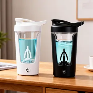 Efficient Mixing 15oz Electric Protein Shaker Cup USB Rechargeable Leakproof Mixer for Smoothie Meal Replacement Gym Fitness Must Have Essential Companion