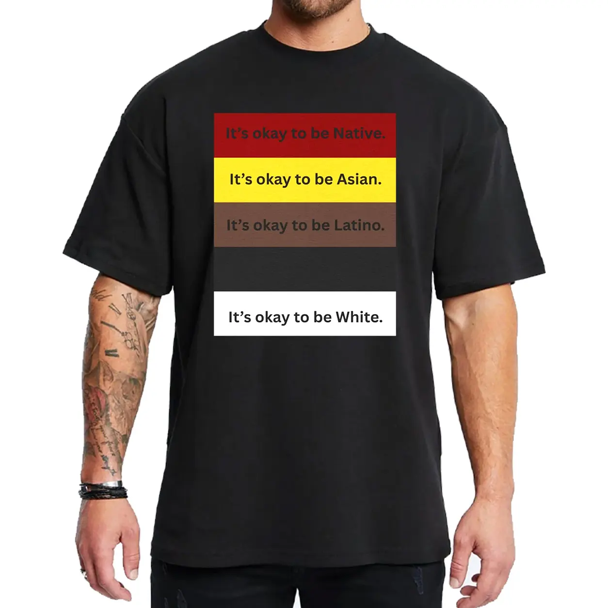 It's Okay Funny Equality Graphic T-Shirt, Statement Tee, Unisex Humor Shirt