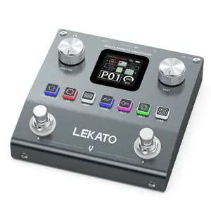 LEKATO Multi Effects Guitar Pedal 6 Effect Modules 80 Preset 20 IRs Rechargeable