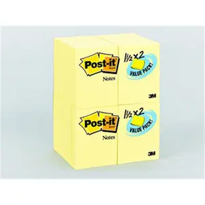 3M Company  Sticky note Notes Value Pack 1 1/2 X Canary Yellow - 24 Pads