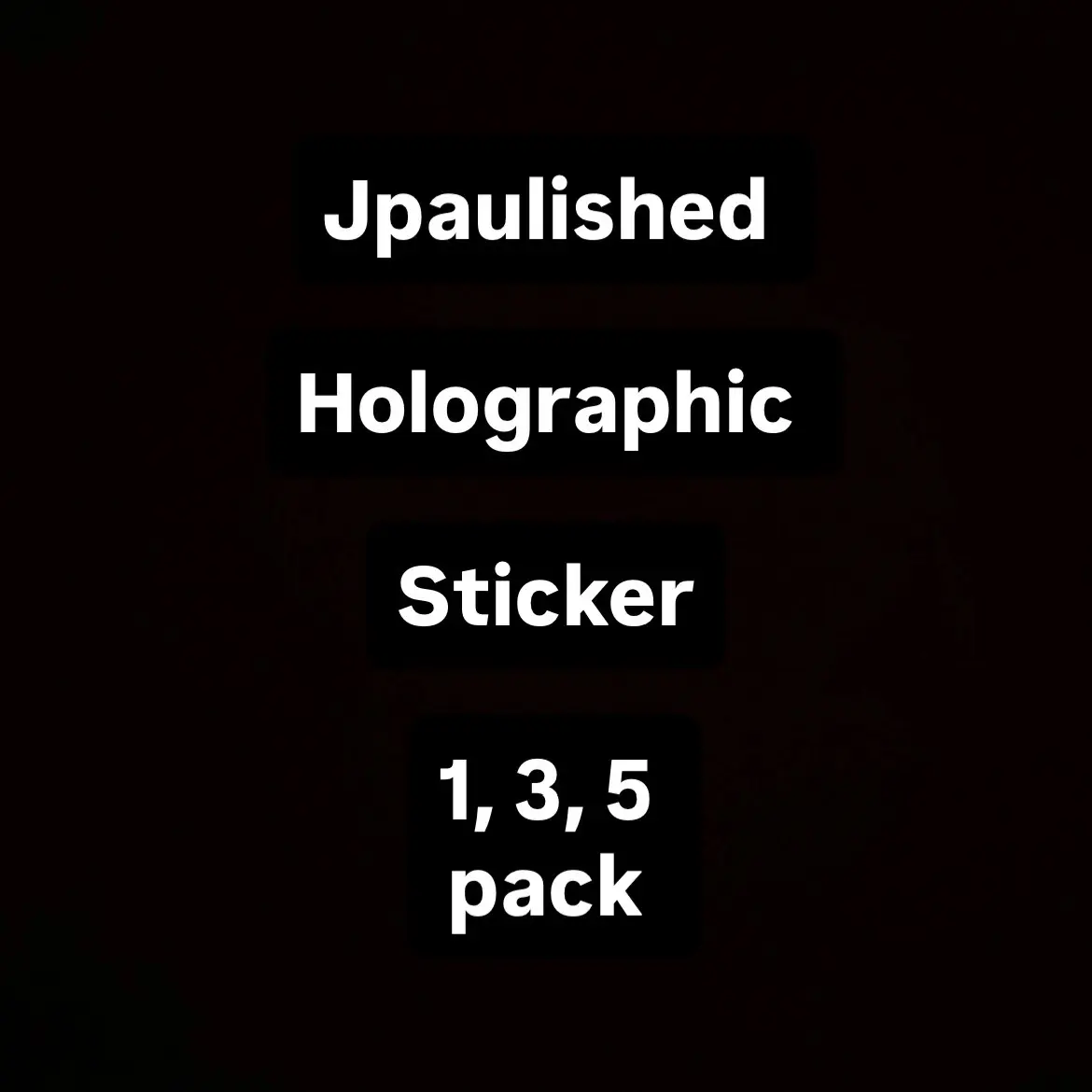 Limited And Signed Jpaulished Sticker 2