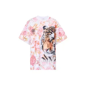 TCH - White,Shirt,Tiger, rhinestone, unisex Tshirt