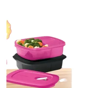 Microflash 1L Microwave Duo Container with Divider - Durable Easy to Clean High-Temperature Resistant