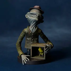 9cm Little Nightmares Halloween Monster Steward Figurine Mini Model Desktop toy Decoration Figurine Decor Festival Festival Gift