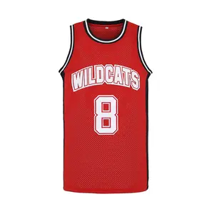 Movie Chad Danforth 8 East High School Wildcats Basketball Jersey S-XXL
