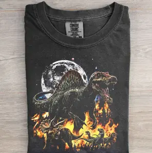 Vintage Dinosaur 90s Graphic T Shirt, Retro Jurassic Spinosaurus Tee, Dino Gifts