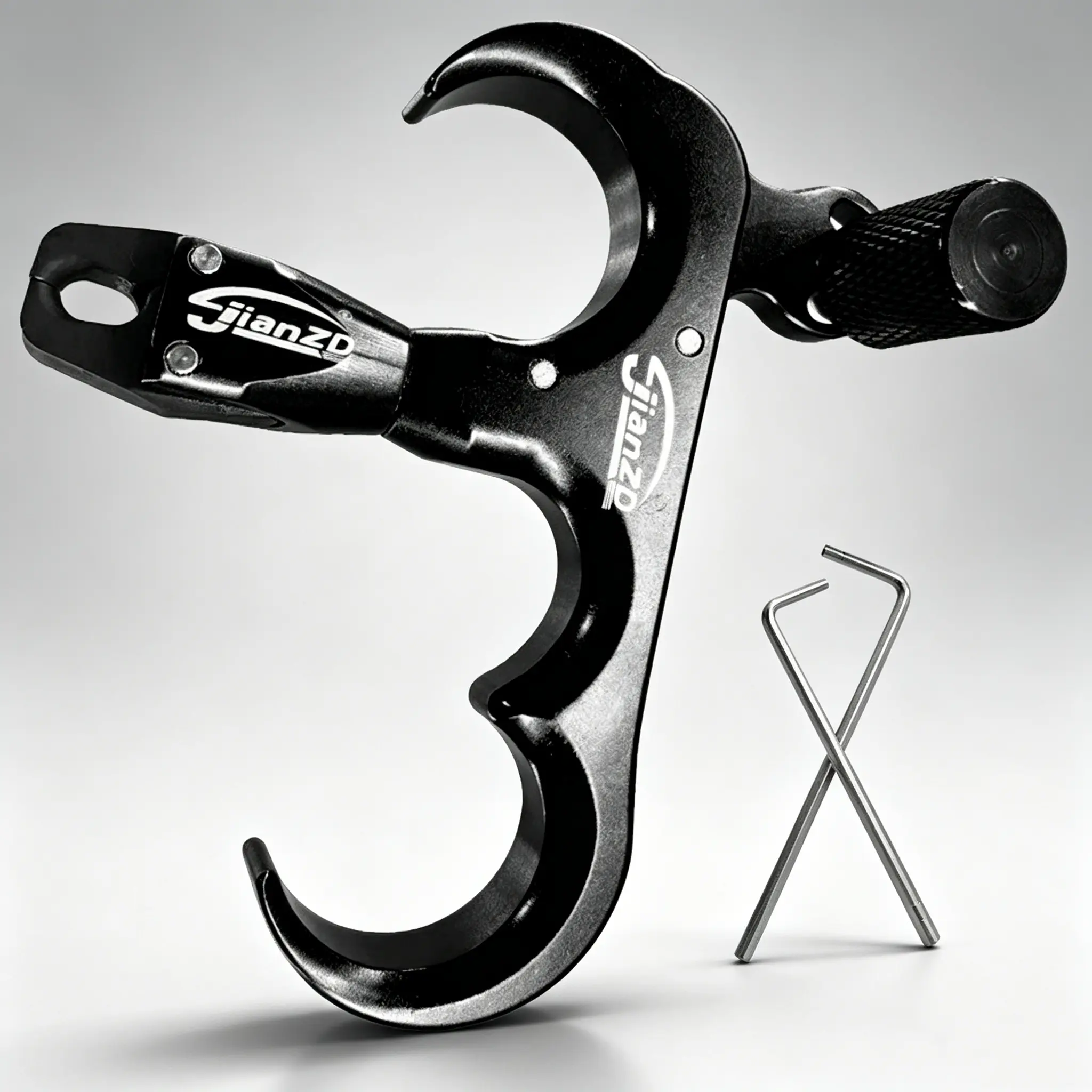 jianZD Ergonomic 3-Finger Archery Release Aid for Archers - Heavy-Duty Aluminium Thumb Trigger, 360° Rotatable Head, Secure Lock, Adjustable for Hunting & Target Archery, Outdoor Gear for Long Practice Sessions & All-Day Hunts