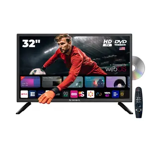 Audiobox 24” & 32” Smart LED HDTV with Built-In DVD Player, AC/DC Compatible, Dual Band WiFi, Bluetooth, HDMI, USB, Ideal for Home and RVs