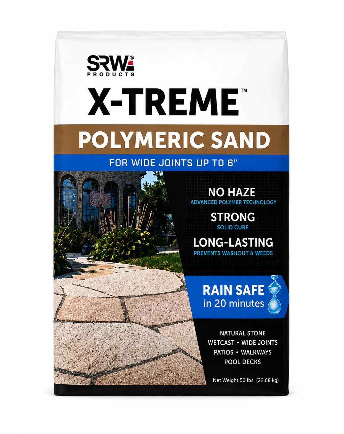 SRW X-Treme™ Polymeric Sand – 50 lb Bag (Wide Joints up to 6")