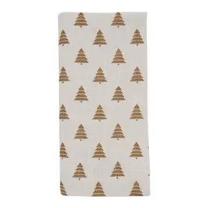 SARO 7555.GL20S Table Napkins with Christmas Tree Design - Set of 4