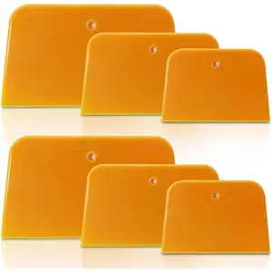 Filler Spreaders, 6 count Plastic Spreader,4, 5, 6 Inch  Automotive  Fillers Hard for Applying Fillers, Putties, Glazes, Caulks and